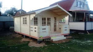 Строительство домов из мини-бруса - садовые домики под ключ